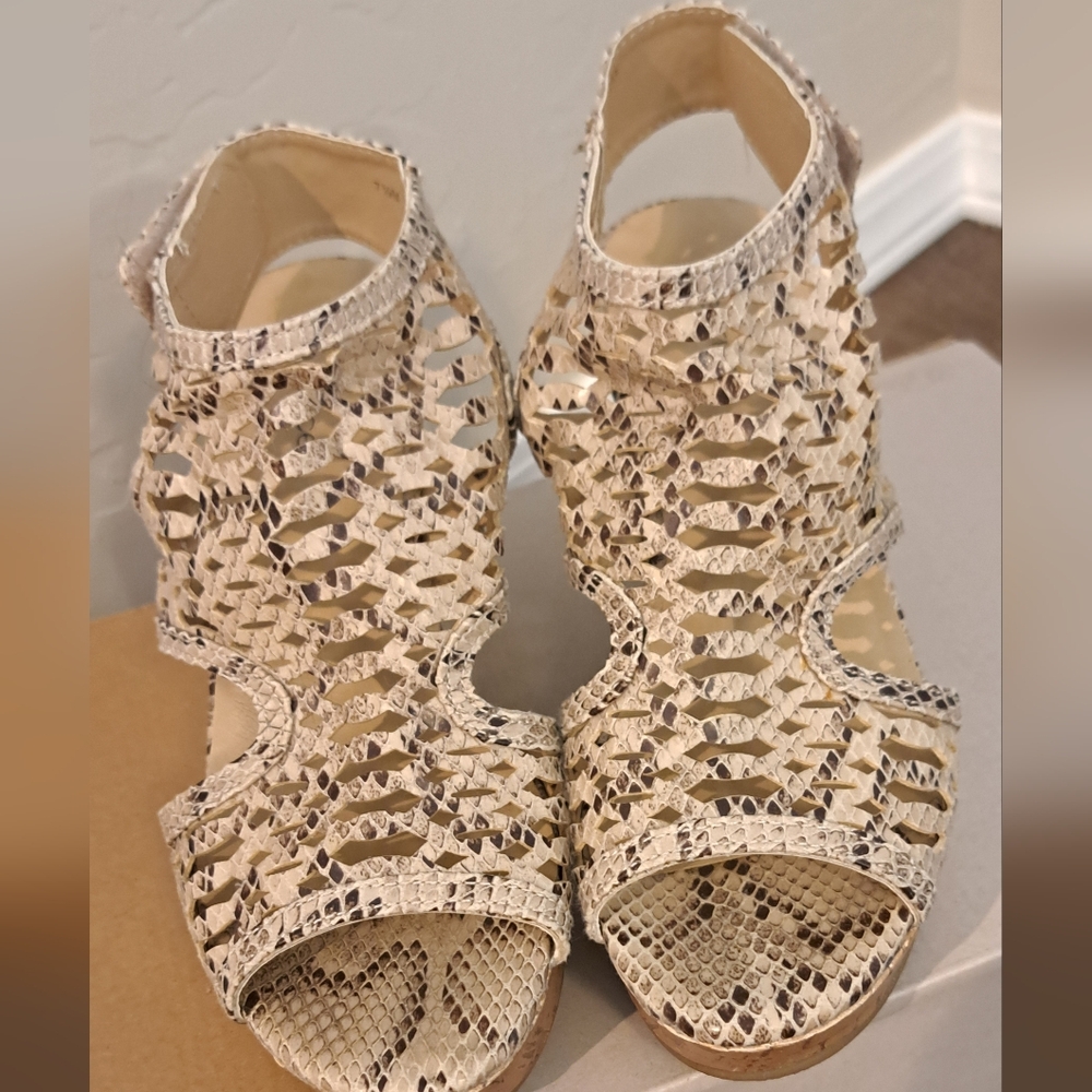 Maurices Faux Snake Skin Heels